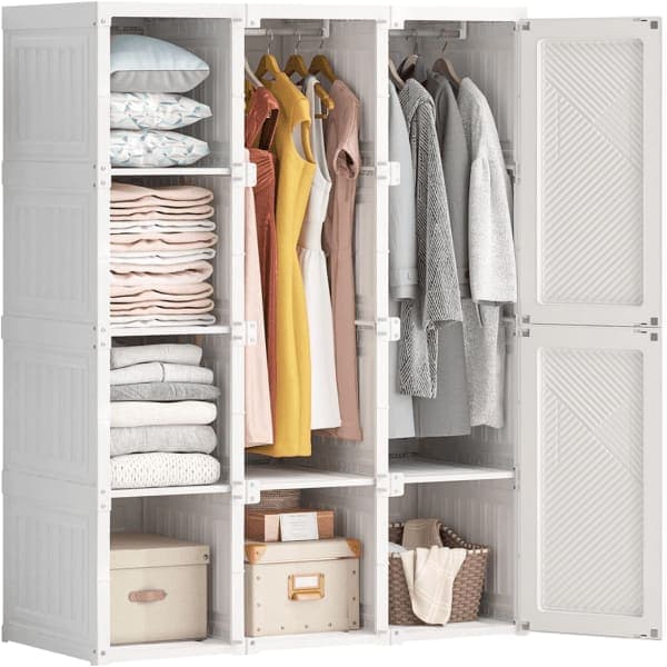 LEMARI BAJU MINIMALIS 12 BOX 2 HANGER — gambar 1 dari 3