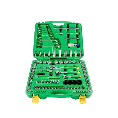 Socket Set 1/4 - 3/8 - 1/2 Inch 120 Pcs 6 PT Tekiro SC-SE0623 — gambar 1 dari 3