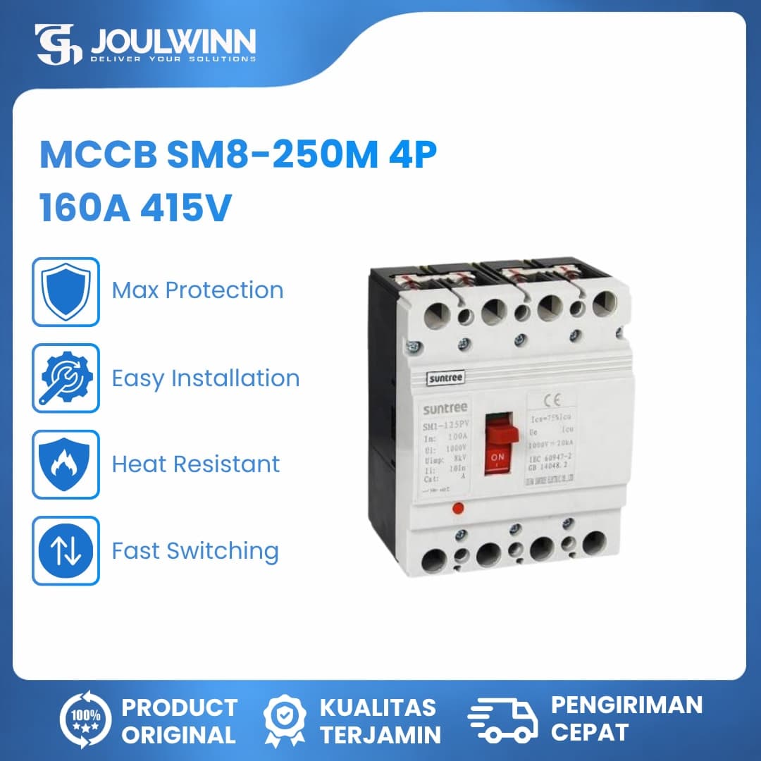 SUNTREE MCCB SM8 Series 4P 415V — gambar 1 dari 4
